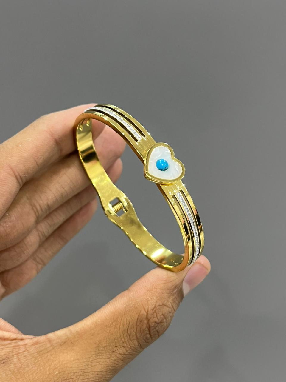 Heart Evil Eye Bracelet