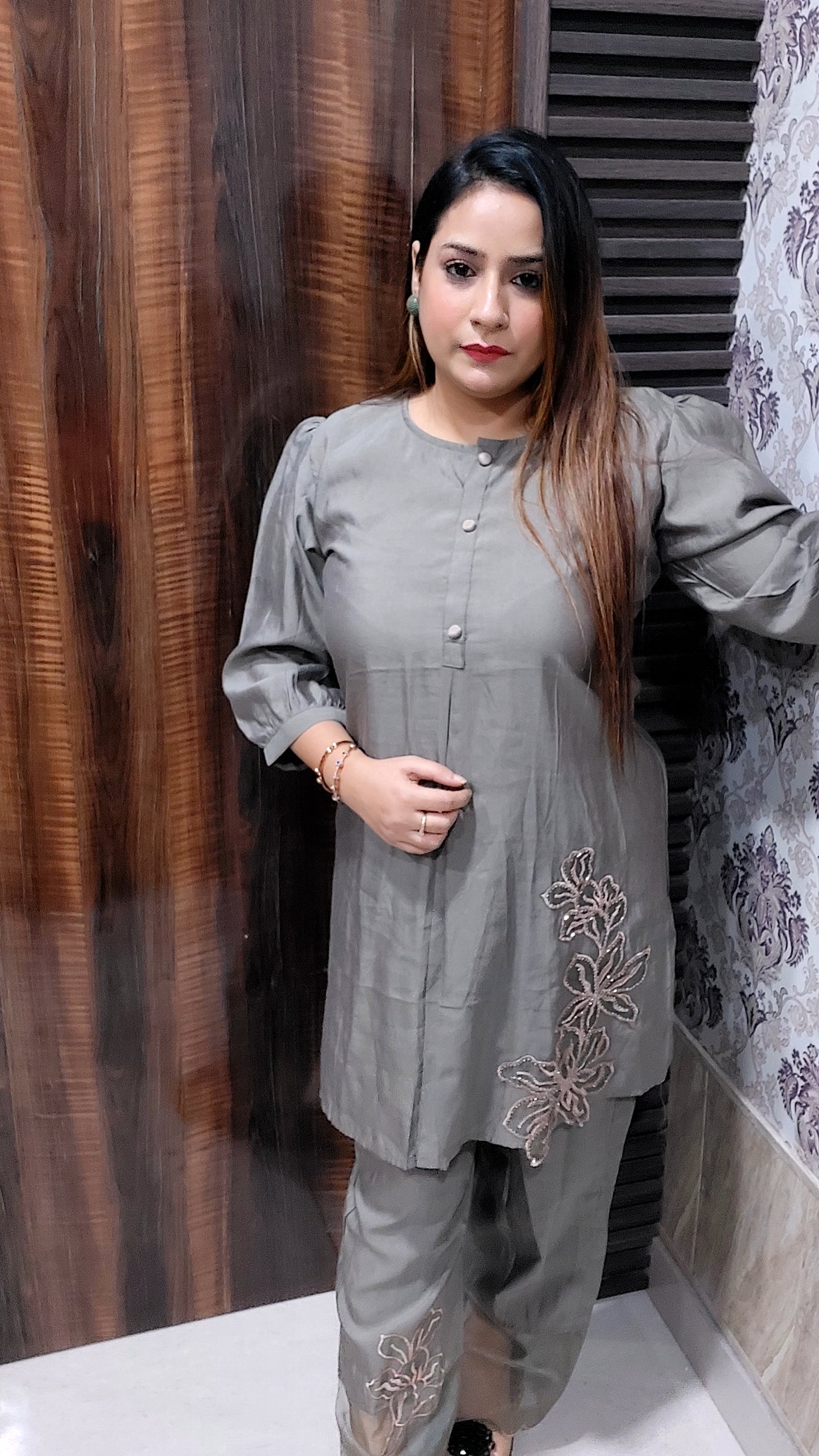 Flower cutwork cordset