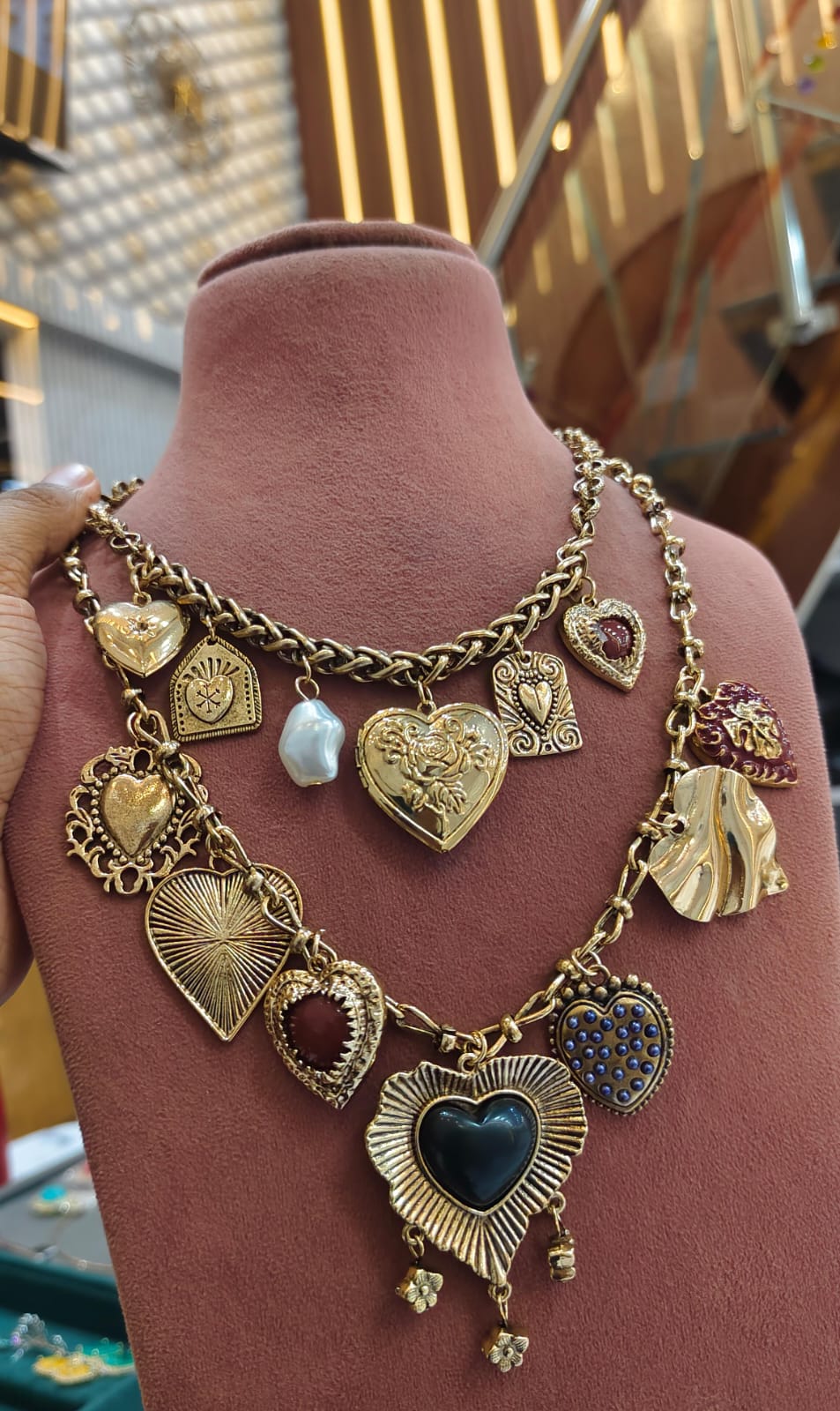 Heart charm Necklace