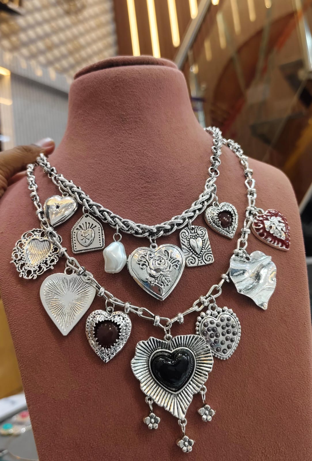 Heart charm Necklace