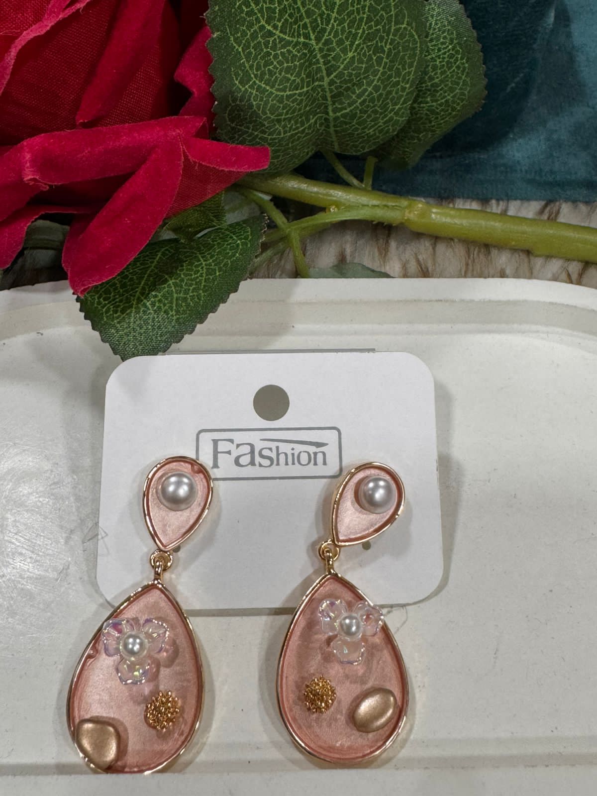 Enamel earrings