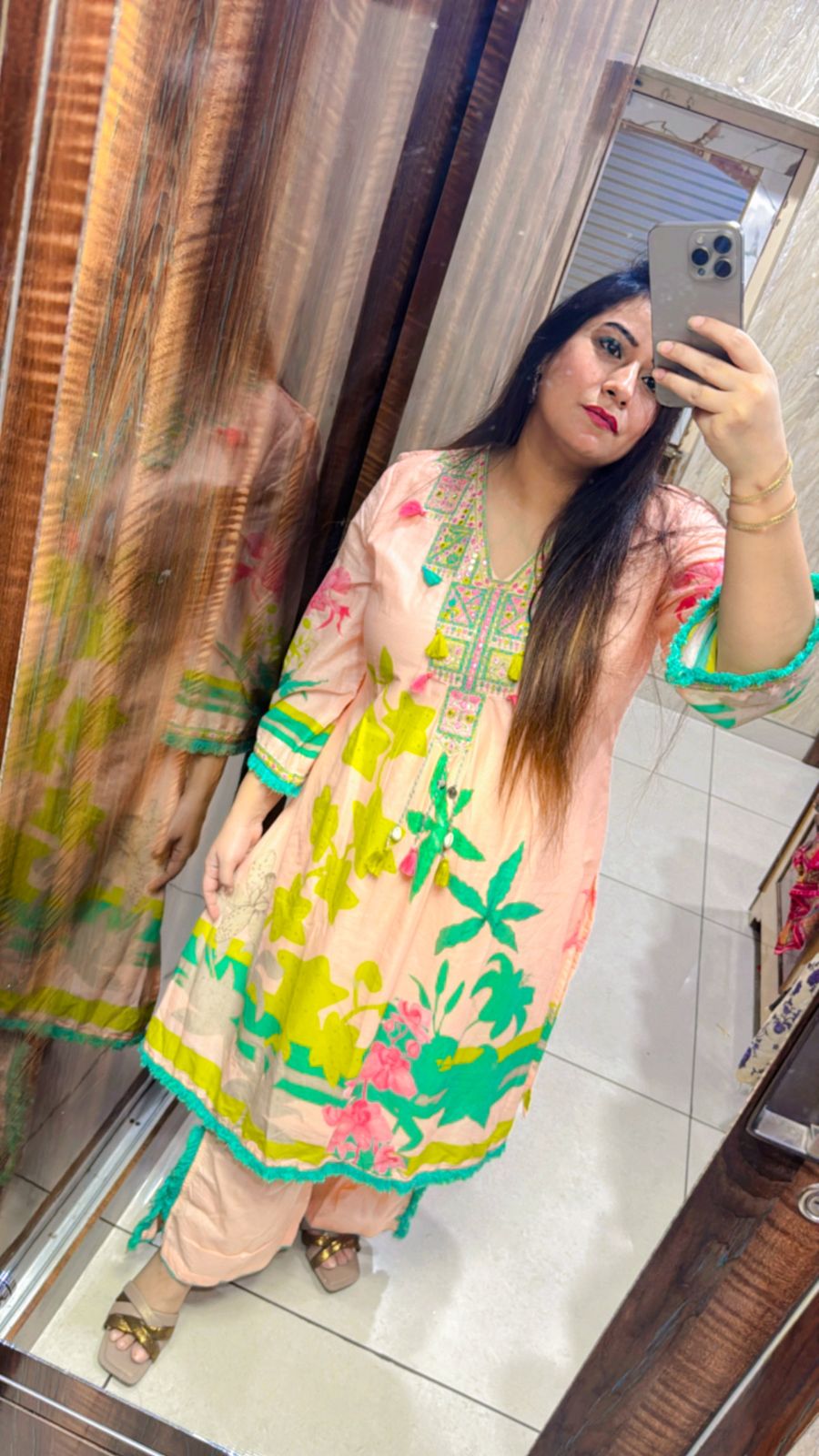 Floral Cordset With lacing