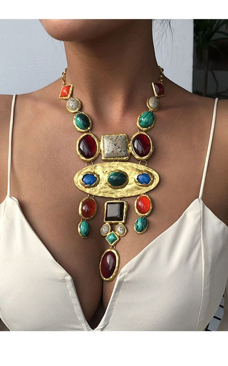 Multi Stone Necklace