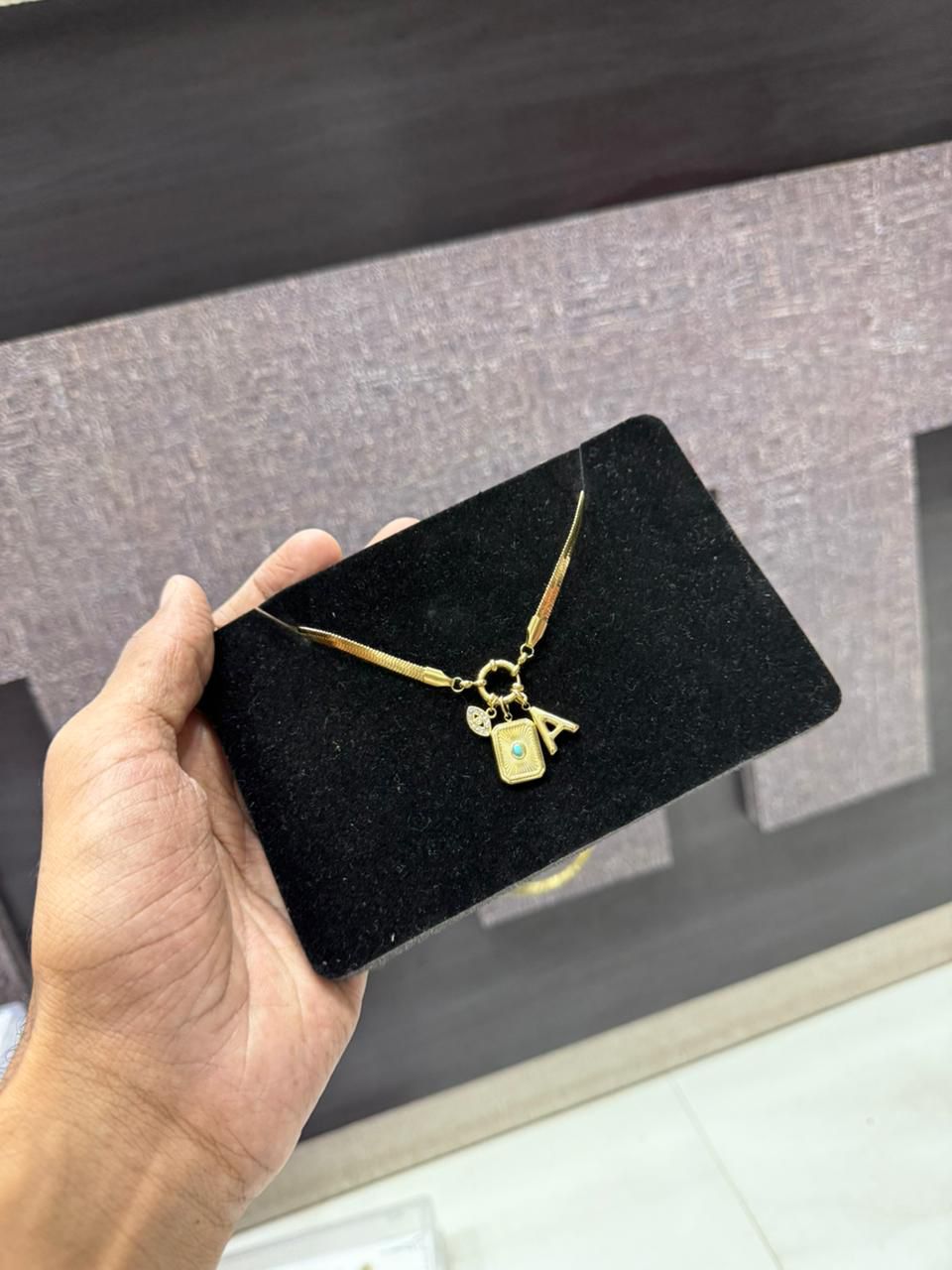 Alphabet charms chains