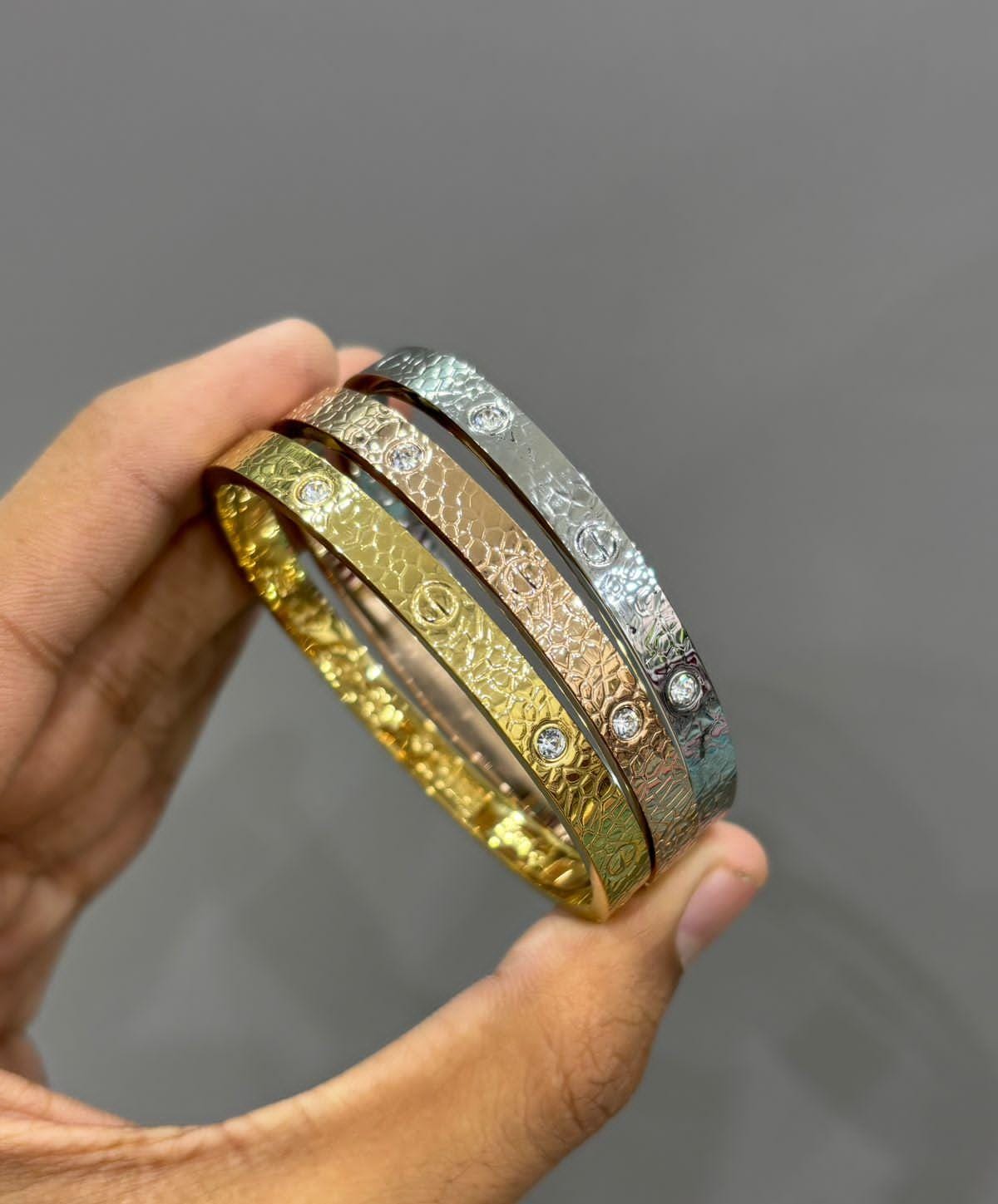 Textured Cartier Bracelet